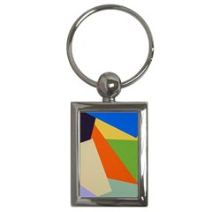 Illustration Colored Paper Abstract Background Key Chain (rectangle) by Wegoenart