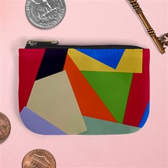 Illustration Colored Paper Abstract Background Mini Coin Purse by Wegoenart