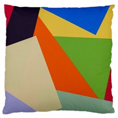 Illustration Colored Paper Abstract Background Large Cushion Case (one Side) by Wegoenart