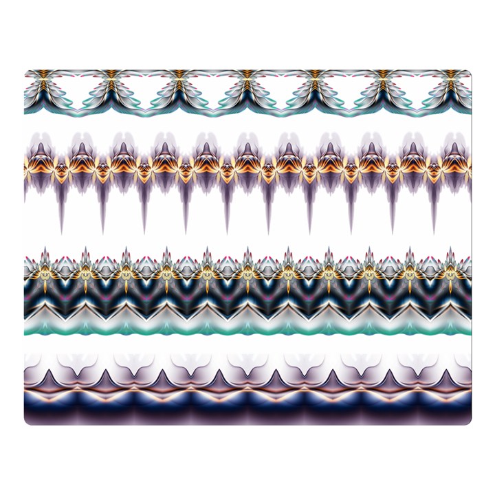 Illustration Geometric Art Dividers Borders Double Sided Flano Blanket (Large) 