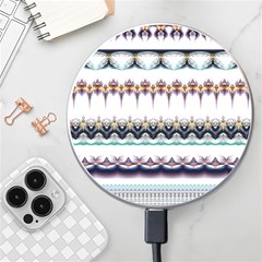 Illustration Geometric Art Dividers Borders Wireless Charger by Wegoenart