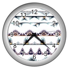 Illustrations Geometric Art Dividers Borders Wall Clock (silver) by Wegoenart