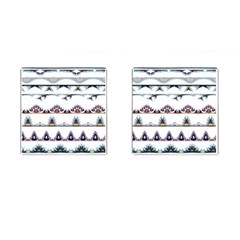 Illustrations Geometric Art Dividers Borders Cufflinks (square) by Wegoenart