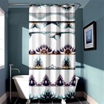 Illustrations Geometric Art Dividers Borders Shower Curtain 36  x 72  (Stall)  Curtain(36 X72 ) - 33.26 x66.24  Curtain(36 X72 )