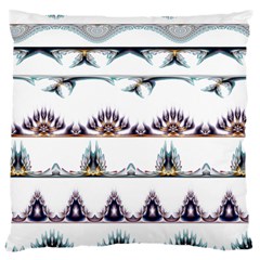 Illustrations Geometric Art Dividers Borders Large Cushion Case (two Sides) by Wegoenart