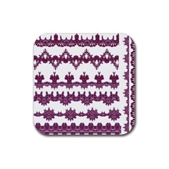 Illustration Geometric Art Dividers Digital Art Rubber Coaster (Square)