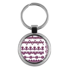 Illustration Geometric Art Dividers Digital Art Key Chain (round) by Wegoenart