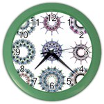 Illustration Pattern Geometric Art Dividers Digital Art Color Wall Clock Front