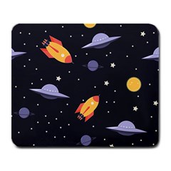 Cosmos Rocket Spaceships Ufo Large Mousepads by Wegoenart