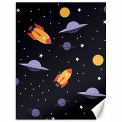 Cosmos Rocket Spaceships Ufo Canvas 18  X 24  by Wegoenart