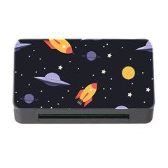 Cosmos Rocket Spaceships Ufo Memory Card Reader With Cf by Wegoenart