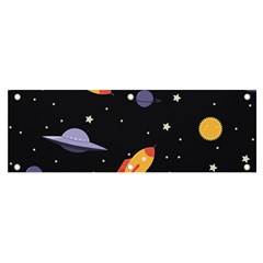 Cosmos Rocket Spaceships Ufo Banner And Sign 6  X 2  by Wegoenart