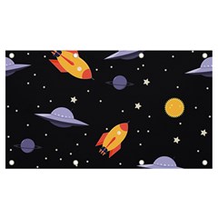 Cosmos Rocket Spaceships Ufo Banner And Sign 7  X 4 