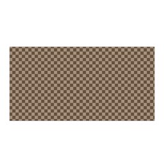 Brown Square Squares Template Background Diamond Pattern Satin Wrap 35  X 70  by Wegoenart