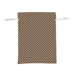 Brown Square Squares Template Background Diamond Pattern Lightweight Drawstring Pouch (l) by Wegoenart