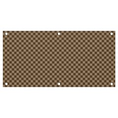 Brown Square Squares Template Background Diamond Pattern Banner And Sign 4  X 2  by Wegoenart