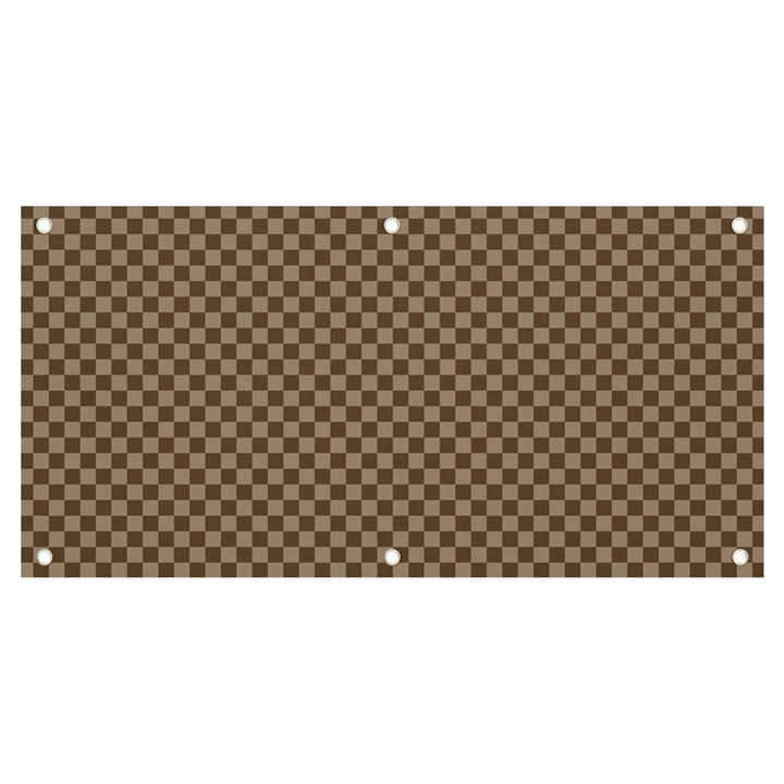 Brown Square Squares Template Background Diamond Pattern Banner and Sign 4  x 2 