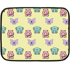 Illustration Animals Pastel Children Colorful Fleece Blanket (mini) by Wegoenart