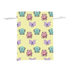 Illustration Animals Pastel Children Colorful Lightweight Drawstring Pouch (s) by Wegoenart