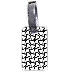 Background Monochrome Geometric Luggage Tag (two Sides) by Wegoenart