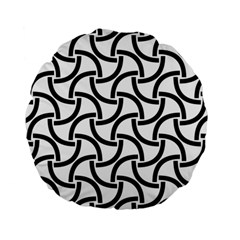 Background Monochrome Geometric Standard 15  Premium Round Cushions