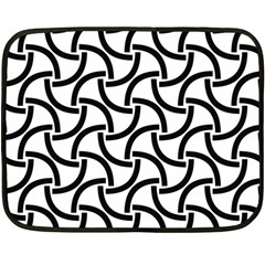 Background Monochrome Geometric Fleece Blanket (mini) by Wegoenart