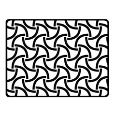 Background Monochrome Geometric Double Sided Fleece Blanket (small)  by Wegoenart