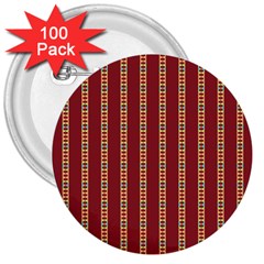 Illustration Template Background Red Strip 3  Buttons (100 Pack)  by Wegoenart