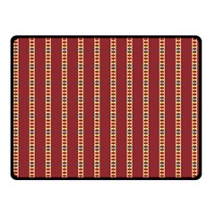 Illustration Template Background Red Strip Double Sided Fleece Blanket (small)  by Wegoenart