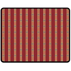 Illustration Template Background Red Strip Double Sided Fleece Blanket (medium)  by Wegoenart