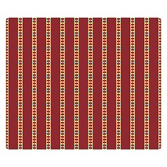 Illustration Template Background Red Strip Double Sided Flano Blanket (small)  by Wegoenart