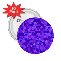 Illustration Purple Triangle Purple Background 2 25  Buttons (10 Pack)  by Wegoenart