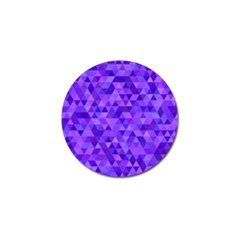 Illustration Purple Triangle Purple Background Golf Ball Marker (10 Pack) by Wegoenart