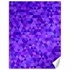 Illustration Purple Triangle Purple Background Canvas 12  X 16  by Wegoenart