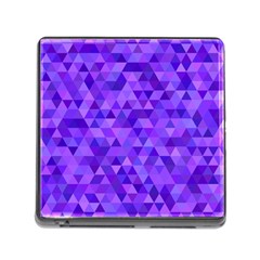 Illustration Purple Triangle Purple Background Memory Card Reader (square 5 Slot) by Wegoenart