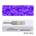 Illustration Purple Triangle Purple Background Memory Card Reader (Stick) Front