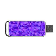 Illustration Purple Triangle Purple Background Portable Usb Flash (one Side) by Wegoenart