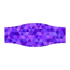 Illustration Purple Triangle Purple Background Stretchable Headband by Wegoenart