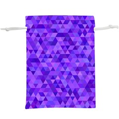 Illustration Purple Triangle Purple Background  Lightweight Drawstring Pouch (xl) by Wegoenart