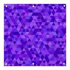 Illustration Purple Triangle Purple Background Banner And Sign 3  X 3  by Wegoenart