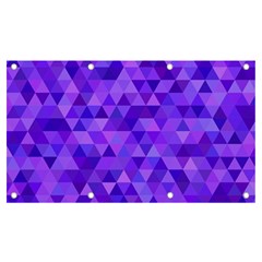 Illustration Purple Triangle Purple Background Banner And Sign 7  X 4  by Wegoenart