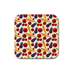 Illustrations Illustration Pattern Texture Rubber Square Coaster (4 Pack) by Wegoenart