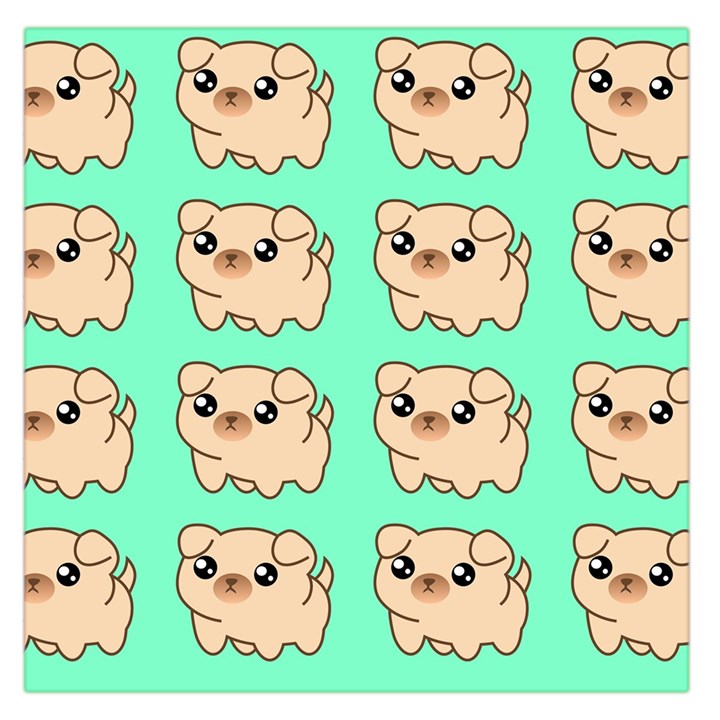 Puppy Pattern Wallpaper Dog Pet Square Satin Scarf (36  x 36 )