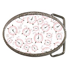 Illustration Background Pattern Texture Clock Belt Buckles by Wegoenart