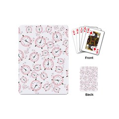 Illustration Background Pattern Texture Clock Playing Cards Single Design (mini) by Wegoenart