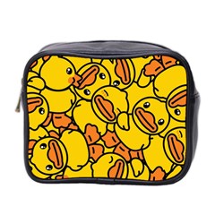 Illustration Duck Cartoon Background Pattern Mini Toiletries Bag (two Sides) by Wegoenart