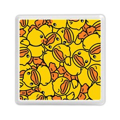 Illustration Duck Cartoon Background Pattern Memory Card Reader (square) by Wegoenart