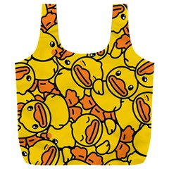 Illustration Duck Cartoon Background Pattern Full Print Recycle Bag (xxxl) by Wegoenart