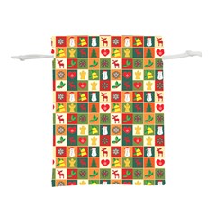 Illustration Template Christmas Pattern Lightweight Drawstring Pouch (s)