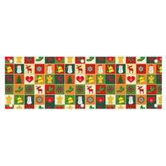 Illustration Template Christmas Pattern Banner And Sign 6  X 2  by Wegoenart